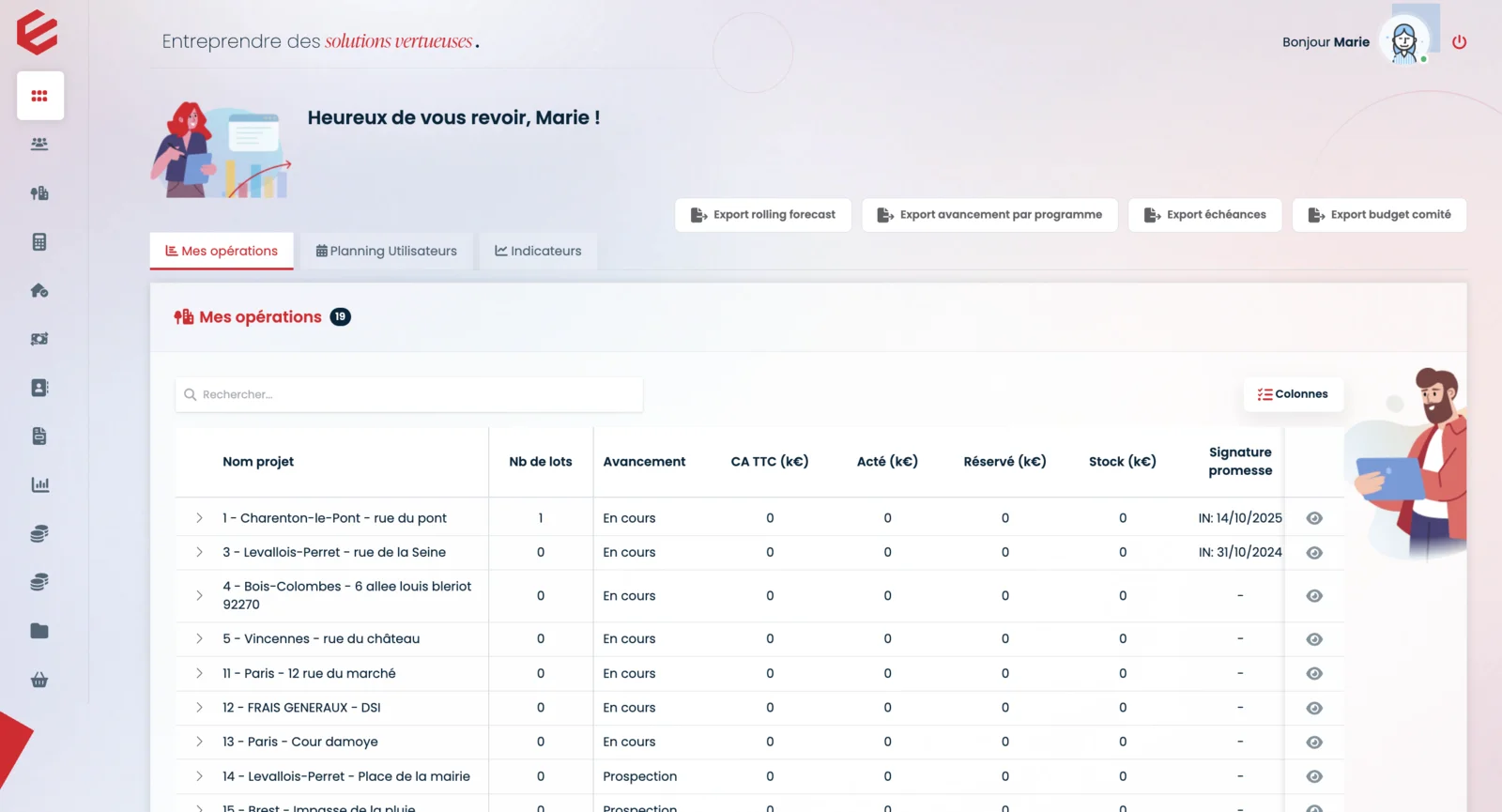 Edifice - Validation des travaux